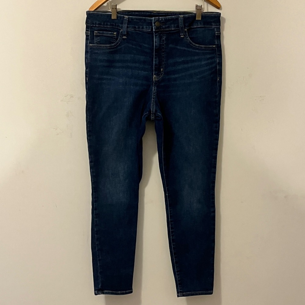 Gap Universal Jegging High Rise Jeans Dark Indigo 33/16R Stretch Denim